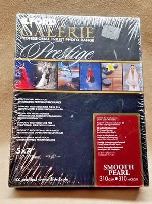 Papel fotográfico de inyección de tinta ILFORD GALERIE Prestige Smooth Pearl 5”x7” 2001744 100 hojas Foto 1 de 4