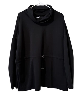 Suéter con cuello de capucha para mujer LulaRoe talla XL negro elástico ropa de descanso profesor de viaje Foto 1 de 4