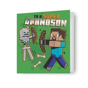 Minecraft Grandson Birthday Card - Picture 1 of 3