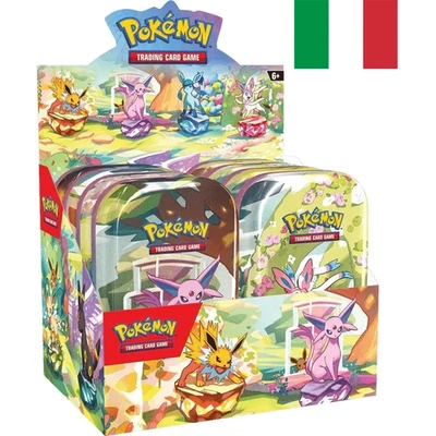 Pokemon Evoluzioni Prismatiche Mini Tin Display Box 8x ITALIANO🇮🇹 con difetti - Image 1 of 3