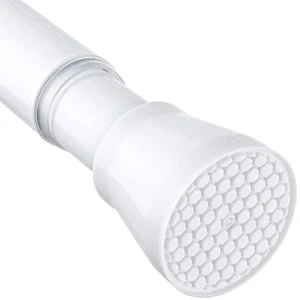 White Tension Curtain Rod for Windows 28 to 48 inch, Adjustable Expandable Pr... - Picture 1 of 7