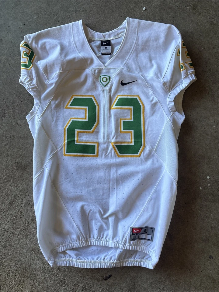 Nike Sample Oregon Ducks 2015 White Pro Cut Football Jersey #23 Men's Size Large - Image 1 of 3