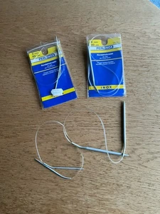 4 Rundstricknadeln INOX,  6 mm/80cm und 3 mm/80cm und 6mm/60cm und 3mm/60cm, Top - Bild 1 von 5