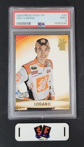 Joey Logano - 2009 Press Pass VIP Racing Rookie Card #20 - PSA 9 Mint
