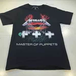 METALLICA MASTER OF PUPPETS CONCERT TOUR Heavy Metal T SHIRT Mens S Double Sided - Picture 1 of 5
