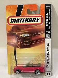 Matchbox Diecast 1:64 2007 Ford Shelby GT500 Convertible Sports Car Red #11 - Picture 1 of 7