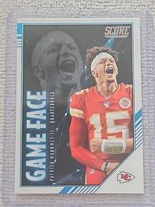 Patrick Mahomes II 2020 Score #GF-PM Kansas City Chiefs Game Face NM-MT  - Picture 1 of 9