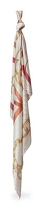 GUESS Foulard Scarf 125X125 paño marfil crema rosa viejo nuevo - Imagen 1 de 2