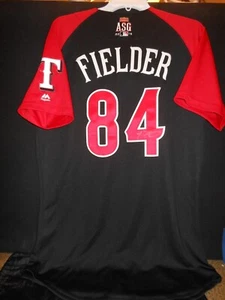 PRINCE FIELDER SIGNED 2015 ALL STAR JERSEY AUTH. MAJESTIC - TEXAS RANGERS -RARE! - Picture 1 of 9