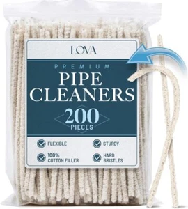 Lova Pipe Cleaners Bulk (200 Hard Bristle) Easily Cleans and Craft! Arts and Cra - Picture 1 of 7