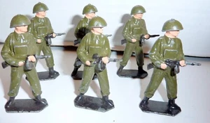 1930s Britains Ltd Metal Standing Soldiers (6) - Lead Made in England Exc. - Picture 1 of 10