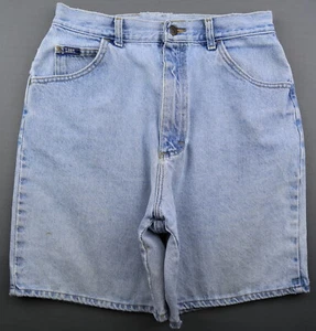 Vintage Women's Lee High Rise Jean Shorts 5 Pocket USA Made Size 11M (29x7) - Picture 1 of 11