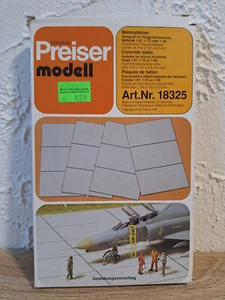 Preiser 18325 4x Betonplatten 1:87 1:72 1:48 Modellbau Diorama Airport Flugzeug - Picture 1 of 3