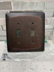 Switchplate Wall Plate Covers Light Switch 2 Toggle color: Distressed Bronze