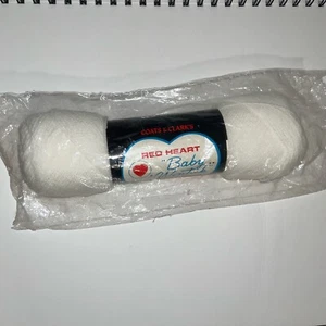 Coats & Clark Red Heart Yarn BABY WINTUK #1 White - 1 Oz Skein Sealed Package - Picture 1 of 5
