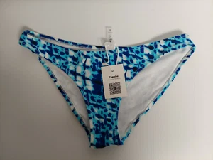 NWT Cupshe Hipster Bikini Bottom Women's Size Small Blue Black White Swimwear - Picture 1 of 3