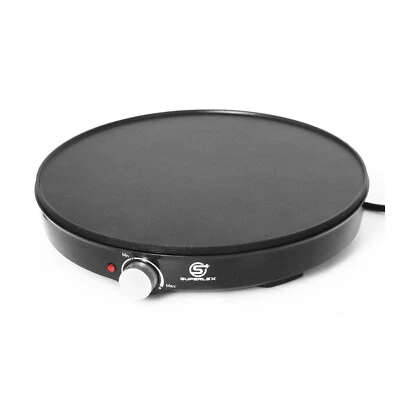 SUPERLEX 1000W Crepe Maker Non-Stick Multi-Use Compact Design And Easy Storage - Image 1 of 4