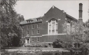 RPPC Womens Quadrangle Dining Room Grinnell College IA c1940 photo postcard LP10 - Picture 1 of 2