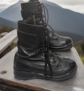 Belleville 360ST Black Steel Toe Combat Leather Boots Women 8.5 XW F360ST EUC - Picture 1 of 8