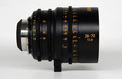 cine angenieux 28-70mm f2.6 arri pl mount length fixed re housing 95mm diameter - Image 1 of 4