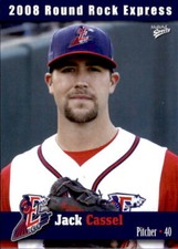 2008 Round Rock Express Multi-Ad #23 Jack Cassel Northridge California CA Card