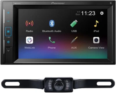 Pioneer DMH-241EX 6.2" WVGA Resistive Touchscreen Car Stereo w/ Backup Camera
