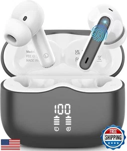 Wireless Earbuds, Bluetooth 5.3 Headphones in Ear with HiFi Stereo Deep Bass, - Picture 1 of 5
