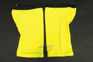 Louis Gsarneau Cycling Knee Warmers Size Medium High Vis Yellow/Black - Picture 1 of 4