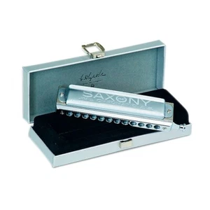 SEYDEL Chromatic SAXONY Harmonica Orchestra C Matte Chrome - Picture 1 of 1