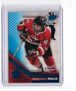 2022 UD Team Canada Women Prospectus Momentous Electric Blue Marie-Philip Poulin - Foto 1 di 2