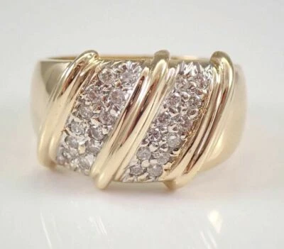 1 克拉实验室制造的 VVS1 钻石男式订婚戒指 14K 双色金色饰面 — 第 1/3 张图片