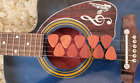 Set of 10 Exotic Padauk Wood Handcrafted Guitar picks plectrums boyfriend gift