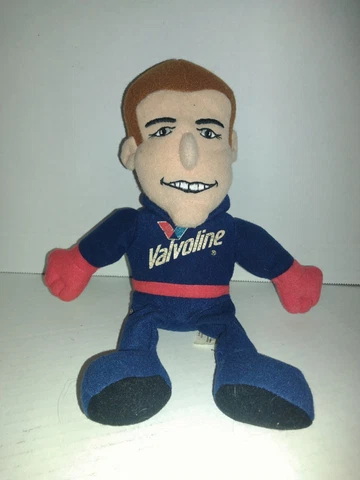 VTG 1999 Mark Martin Valvoline #6 Plush Beanie Figure Cover