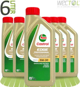 6 x 1 L Castrol Edge Professional Longlife 3 5W-30 LL III 5W30 für VW Audi usw. - Bild 1 von 1