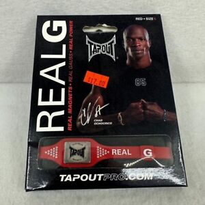 Tapout pro Real G Wrist band Size L Red Magnetic Power
