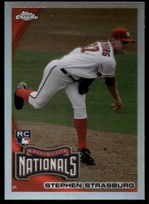 2010 Topps Chrome - Stephen Strasburg #212 Refractor (RC) Nationals - Image 1 of 2