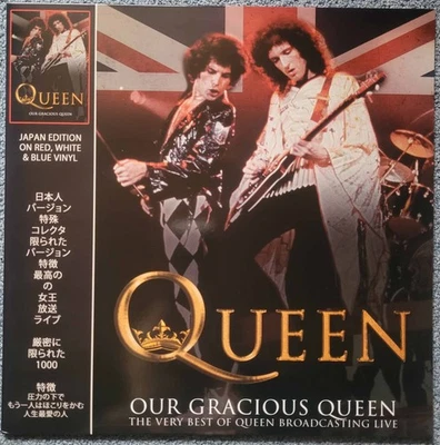 QUEEN Our Gracious Queen Live - Japan Edition Red, White & Blue Vinyl LP Mercury - Bild 1 von 4