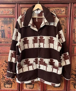 Vintage Woolrich Southwest Aztec Amana Native Barn/ Chore Coat L Wool - Picture 1 of 11