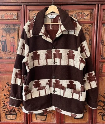 Vintage Woolrich Southwest Aztec Amana Native Barn/ Chore Coat L Wool - Image 1 of 4