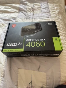 NVIDEA GeForce MSI 4060 8GB Ventus 2x Black *FAST DESPATCH* - Afbeelding 1 van 3