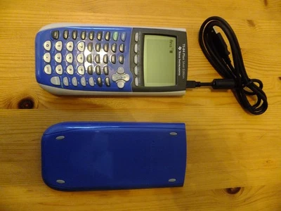 TEXAS INSTRUMENTS BLUE SILVER EDITION TI-84 PLUS GRAPHING  C. TESTED ++  MINTY - - Image 1 of 4