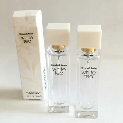 2 mini botellas de té blanco Elizabeth Arden EDT .33 oz nuevas en caja paquete de 2 Foto 1 de 4