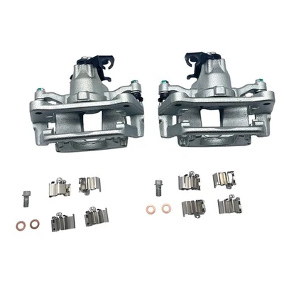 For Chrysler Town & Country Dodge Grand Caravan Rear Brake Caliper w/ Bracket x2 - Image 1 of 4
