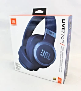 JBL Live 770NC Over Ear Headphones Blue Noise Cancelling - Picture 1 of 1