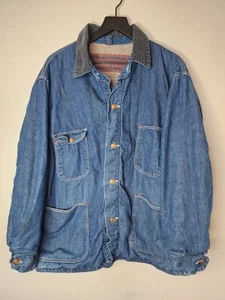 Chaqueta Wrangler Blue Bell Para Hombre Manta Denim Tareas Abrigo Arpillera De Colección Talla XL - Imagen 1 de 7