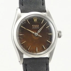 Rolex Oyster Speedking OYSTER SPEEDKING 6430 Men Black Stainless Steel Hand w - Picture 1 of 9
