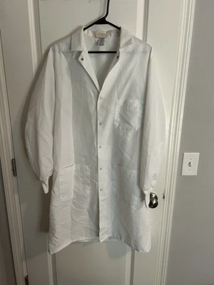 Red Kap Small White Lab Coat with Knit Cuffs - Image 1 of 3