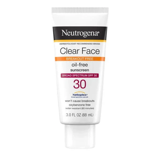 Neutrogena Clear Face Loción Líquida Protector Solar con FPS 30, 3 fl. oz Foto 1 de 1