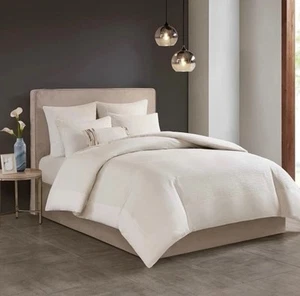 Natori Home Hanae KING Comforter & Shams Set Off White - $280 - Picture 1 of 6