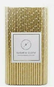Zucker & Tuch Papierstrohhalme, Gold Starburst, 125 Stück, Neu - Bild 1 von 2